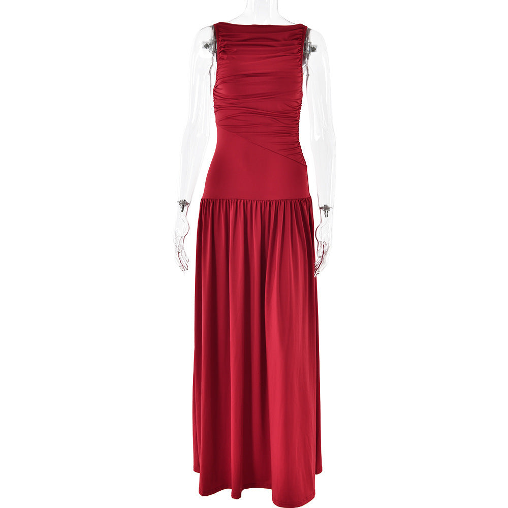 Damen Maxikleid mit elegantem Raffungdesign WOLFF