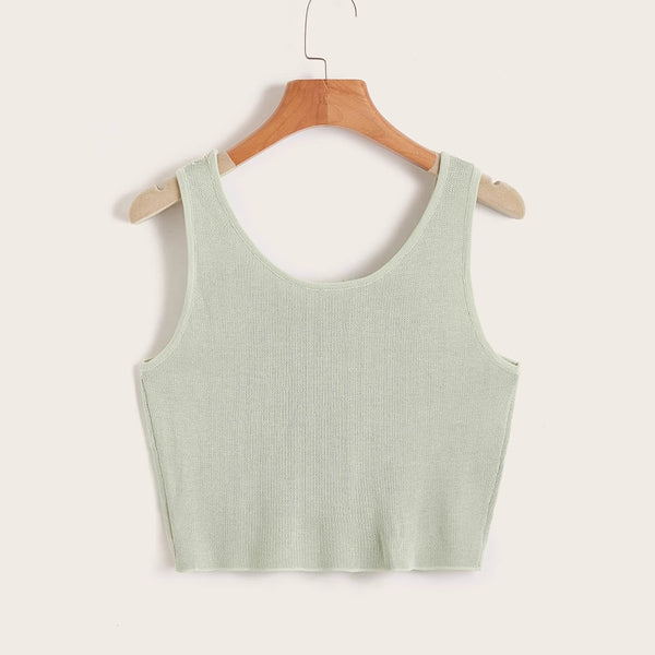 Damen Crop-Top mit floralem Grafikdesign WOLFF