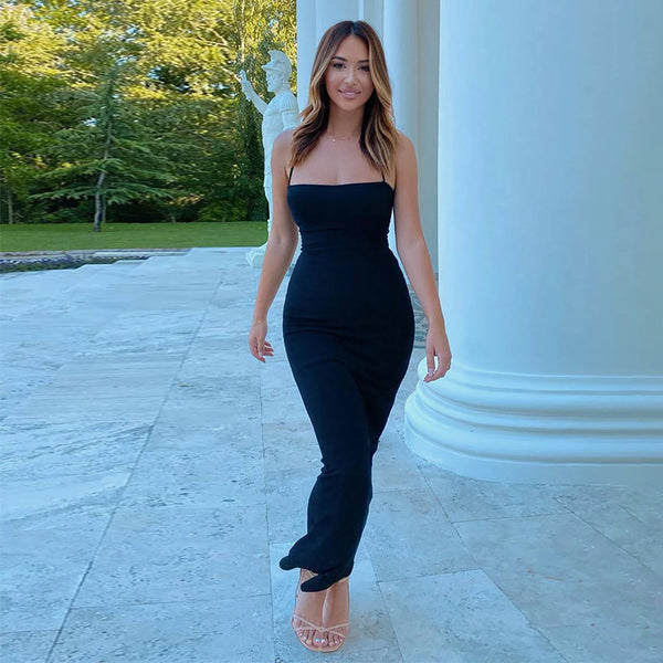 Damen Kleid im stylischen Rippdesign mit verstellbaren Spaghettiträgern WOLFF