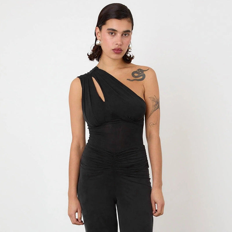Damen Einarmiger Jumpsuit mit eleganten Cut-Out-Details WOLFF
