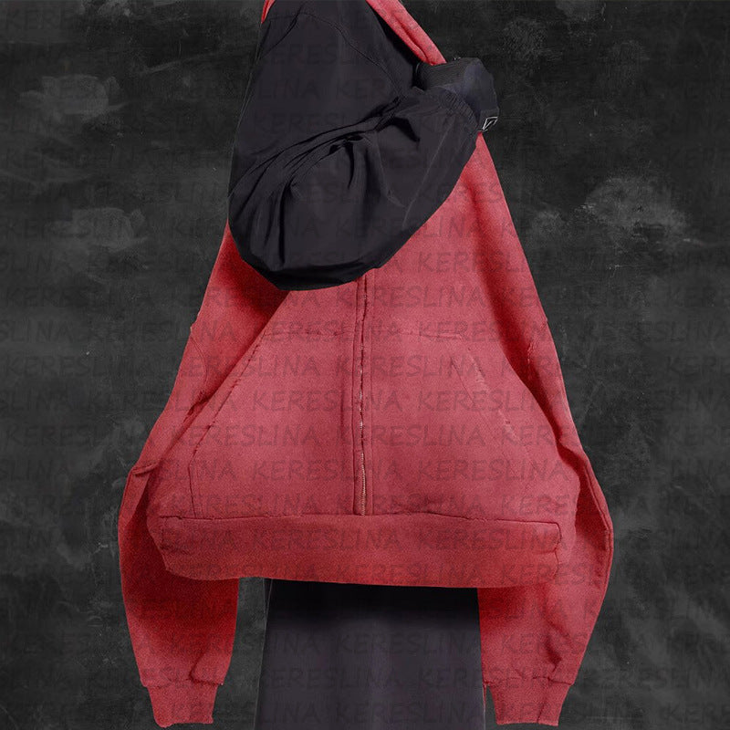 Damen modischer Oversized Hoodie mit tiefem V-Ausschnitt und praktischen Taschen WOLFF