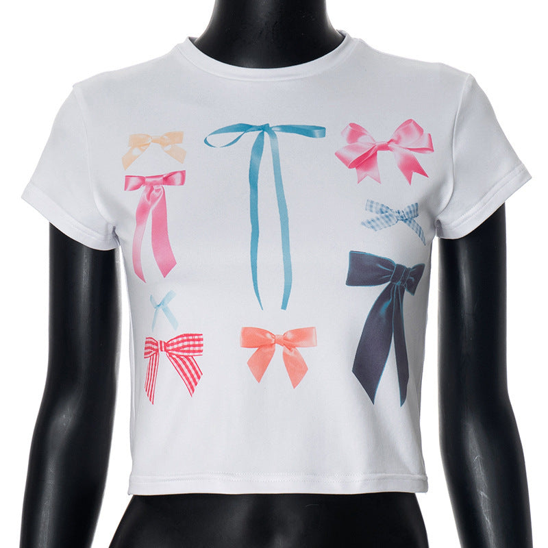 Damen Crop-Top mit dekorativen Bänder-Design WOLFF