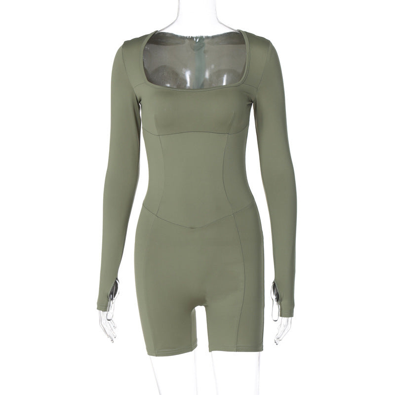 Damen Sportlicher Einteiler mit langem Arm und innovativem Cut-Out WOLFF