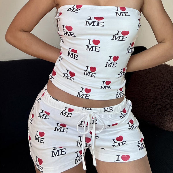 Damen Bandeau-Top mit kreativem Print und figurbetontem Schnitt WOLFF