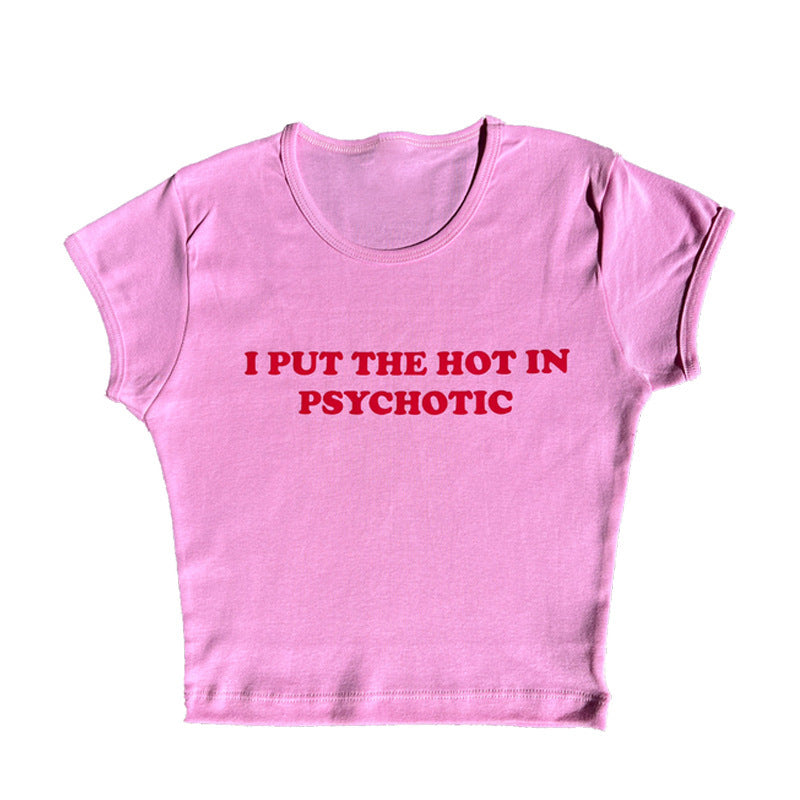 Damen Crop-Top mit kreativem Grafikdruck und hohem Tragekomfort WOLFF