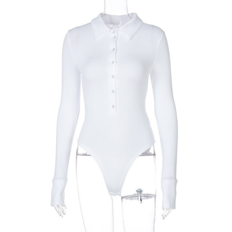 Damen Bodysuit mit elegantem Kragen und Knopfleiste WOLFF