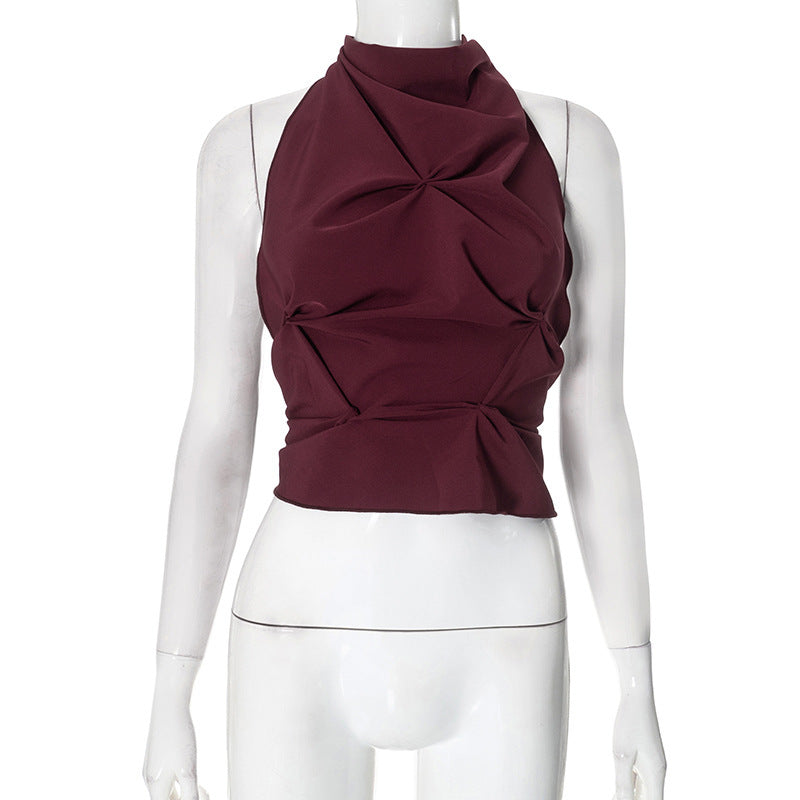 Damen Top mit innovativem Drapé-Design und eleganter Schleifenverzierung WOLFF