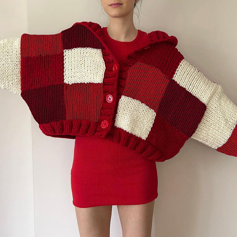 Damen modischer Hoodie mit voluminösen Ärmeln und strukturierter Strickoptik WOLFF