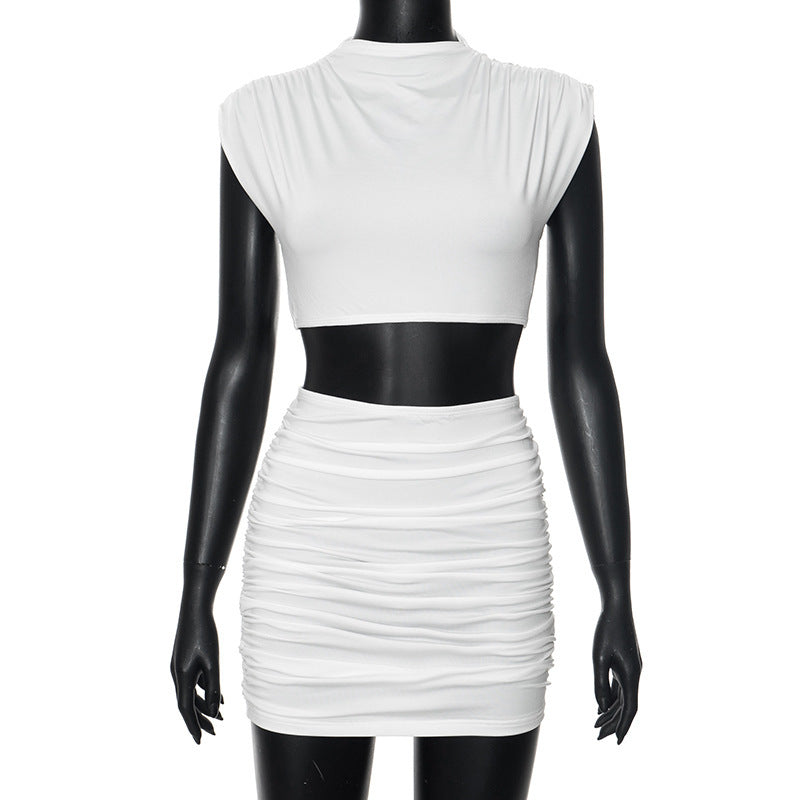 Damen Crop-Top und Wickelrock-Set WOLFF
