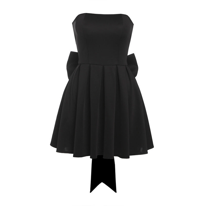 Damen Cocktailkleid mit voluminösem Rock und raffinierten Schleifendetails WOLFF