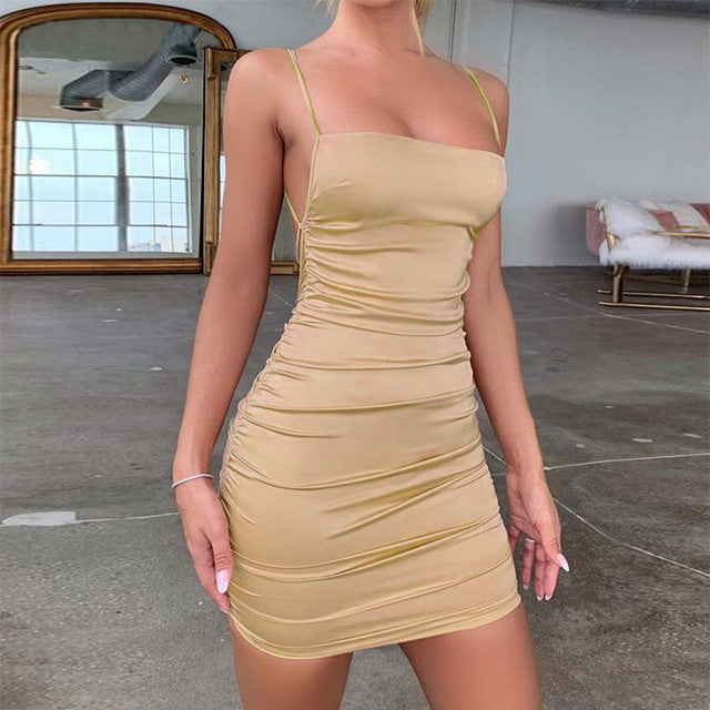 Damen Mini-Kleid mit enganliegendem Schnitt und eleganten Raffungen WOLFF