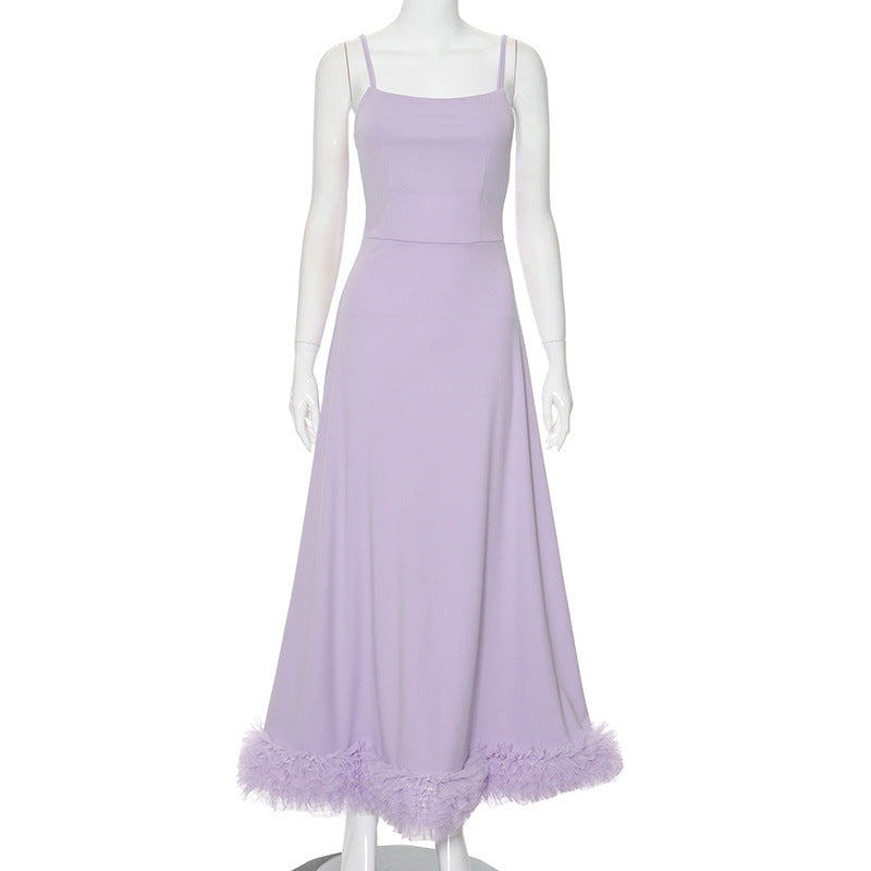 Damen Maxikleid mit verführerischem Schnitt und zarten Federakzenten WOLFF