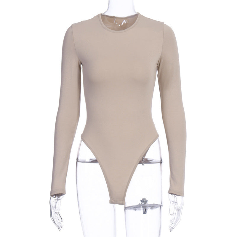 Damen Longsleeve Bodysuit mit hohem Kragen und figurbetonender Passform WOLFF