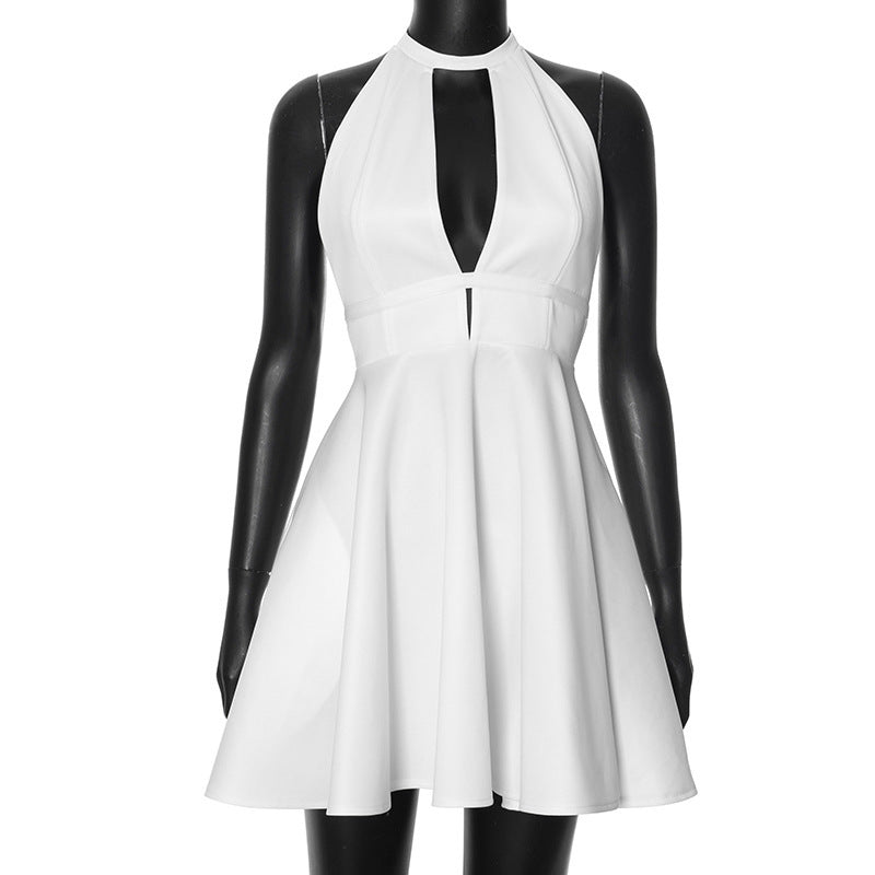 Damen A-Linien Kleid mit tiefem Ausschnitt und modischem Rückenzipper WOLFF