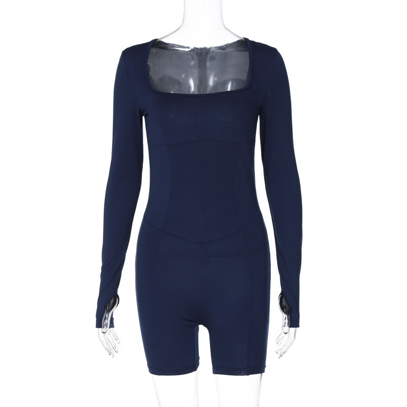 Damen Sportlicher Einteiler mit langem Arm und innovativem Cut-Out WOLFF