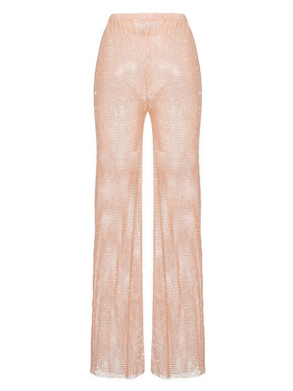 Damen Glamouröse Shiny Plisseehose WOLFF