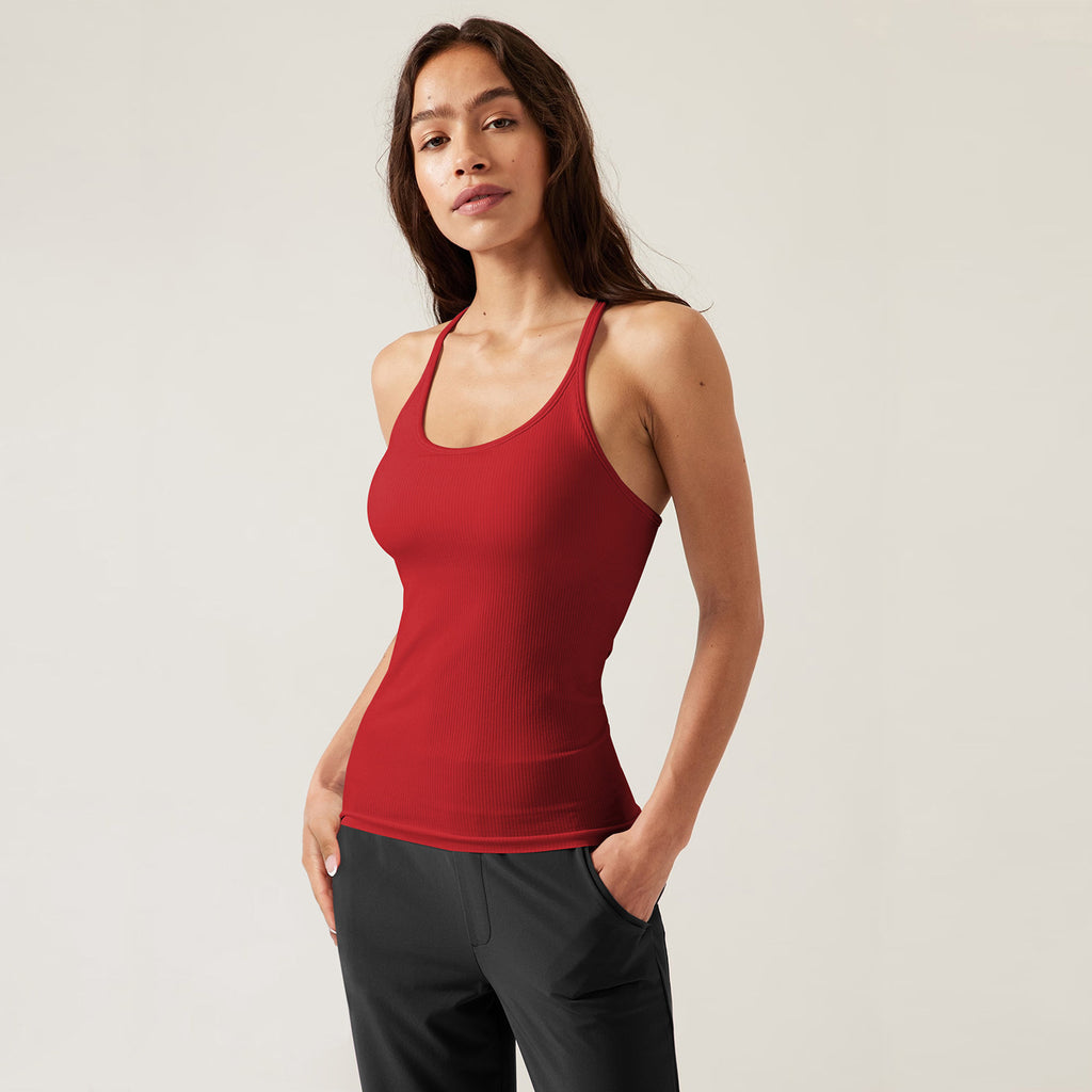 Damen Tanktop mit schmeichelndem Schnitt und feinem Rippmaterial WOLFF