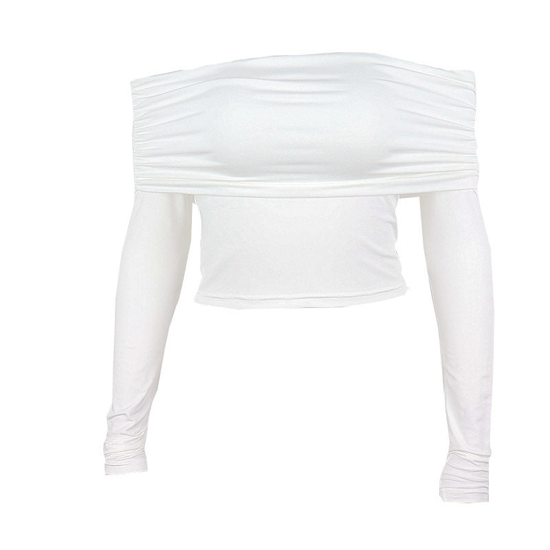 Damen Off-Shoulder Langarmoberteil mit drapiertem Design WOLFF