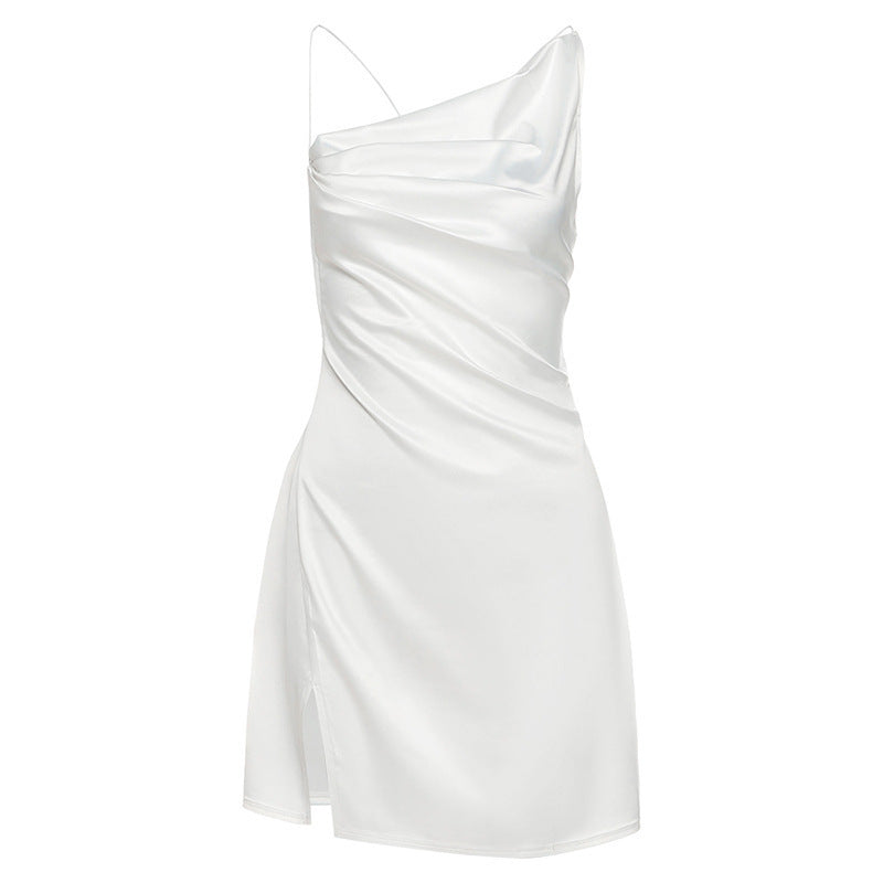 Damen Mini-Kleid mit asymmetrischem Schnitt und elegantem Drapierungseffekt WOLFF