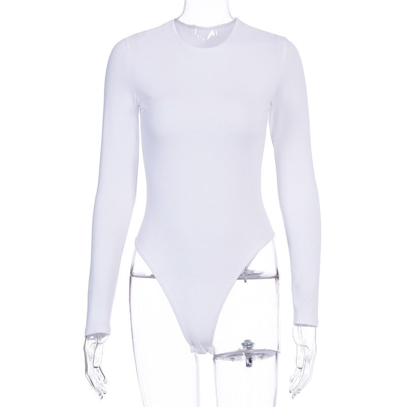 Damen Longsleeve Bodysuit mit hohem Kragen und figurbetonender Passform WOLFF