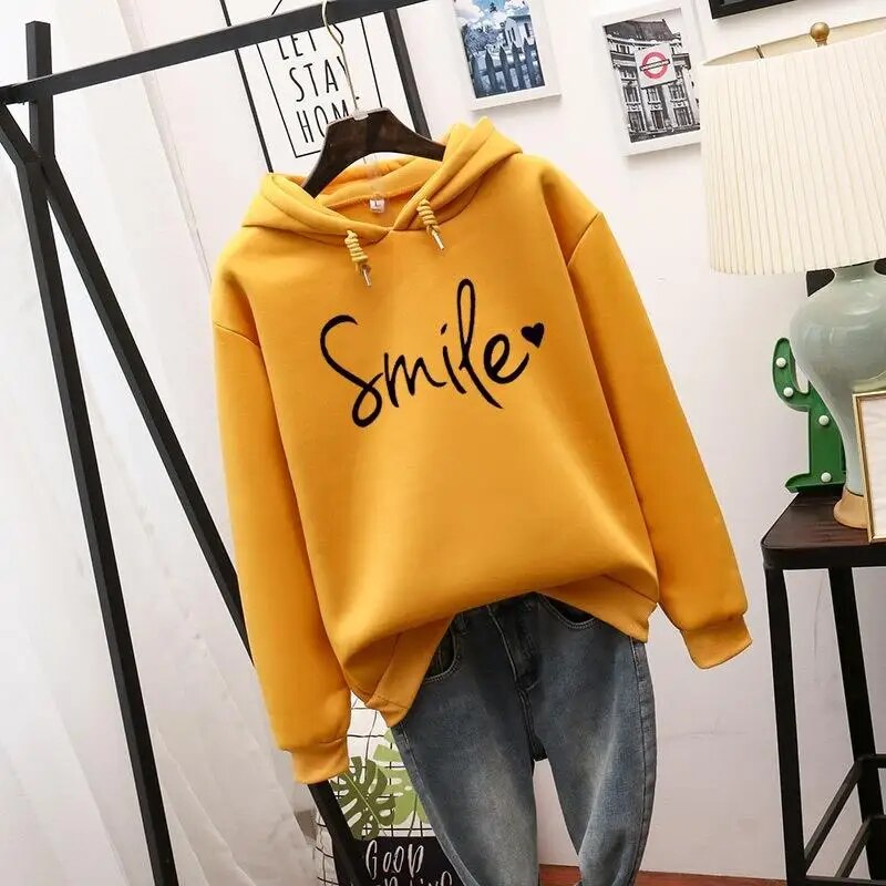 Love Smile Pullover mit Kapuze