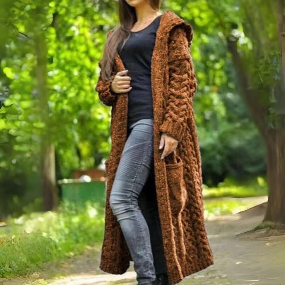 Winter cardigan coat