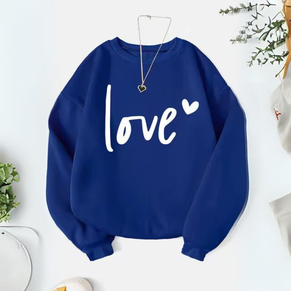 Chic crew neck sweatshirt