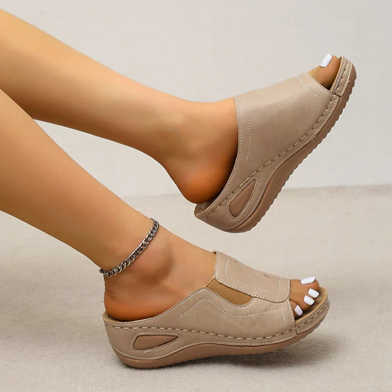 WOLFF- Orthopädische Casual Wedges Sandale Frauen