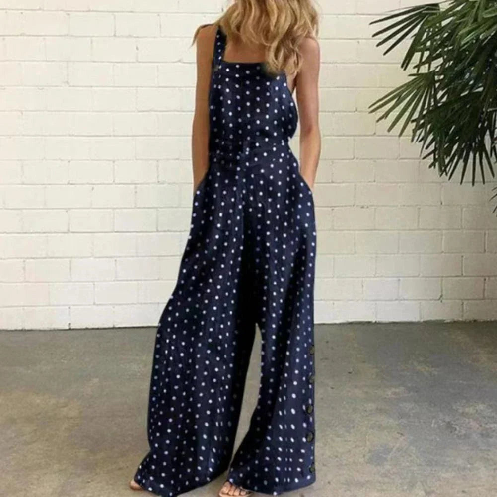 WOLFF - Dots Druck Jumpsuits