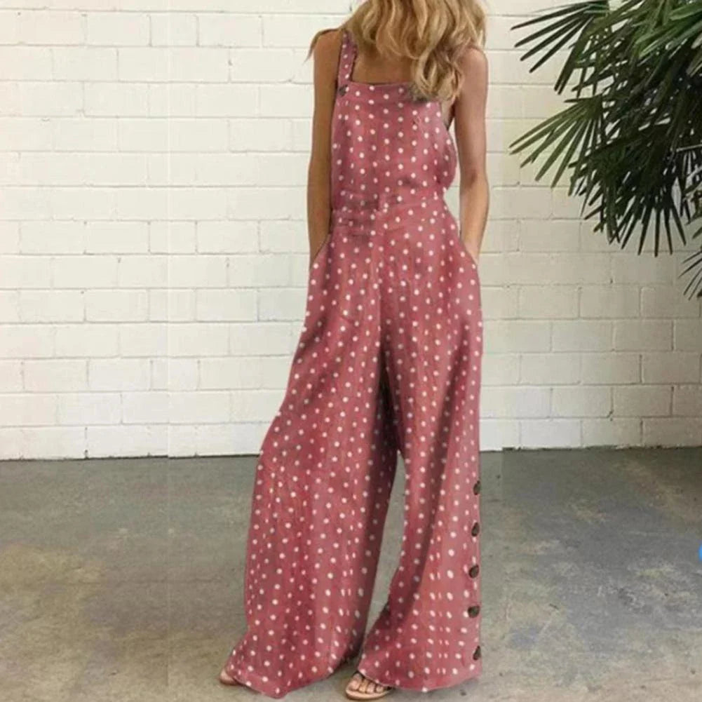 WOLFF - Dots Druck Jumpsuits