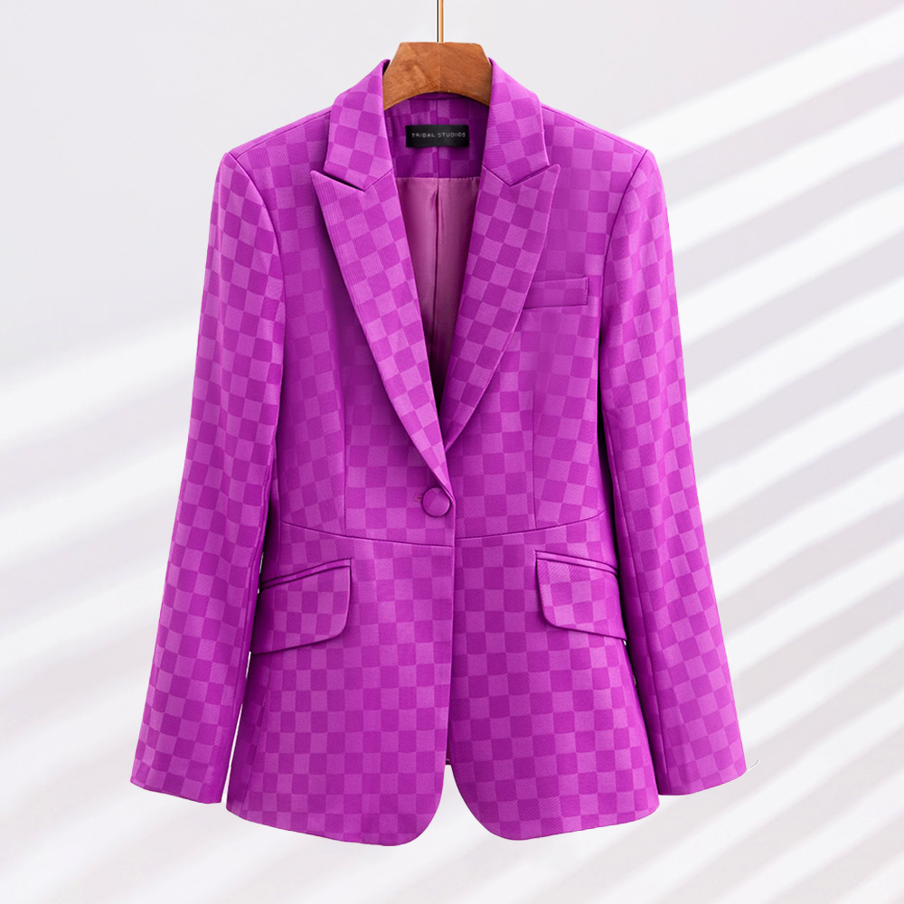 WOLFF - Eleganter karierter Blazer