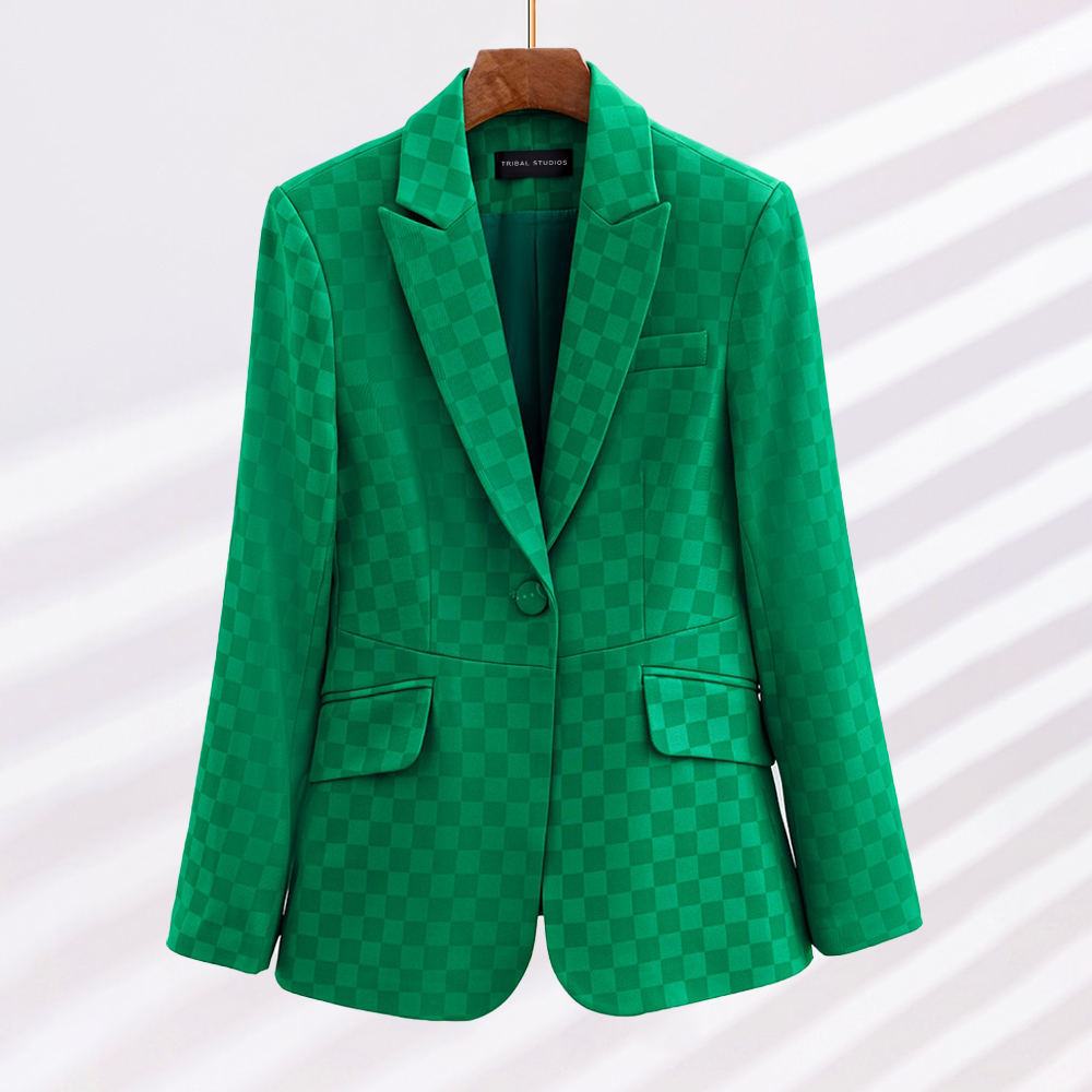 WOLFF - Eleganter karierter Blazer