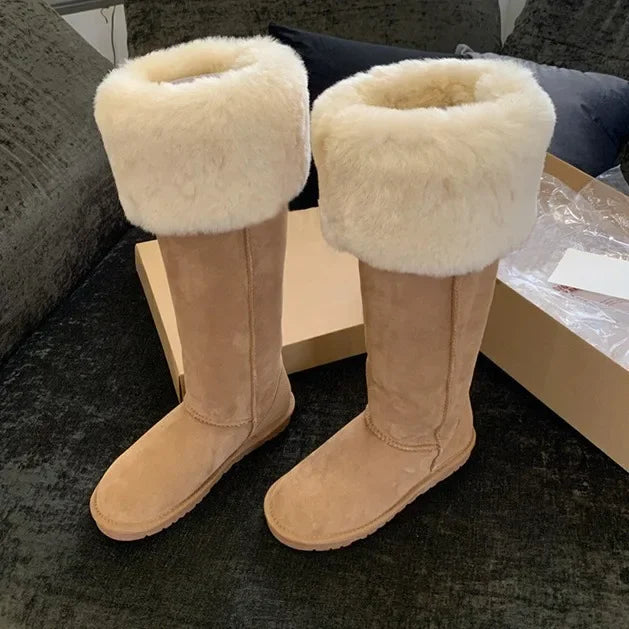 WOLFF - Elegante Wildleder-Winterstiefel mit Plüschfutter