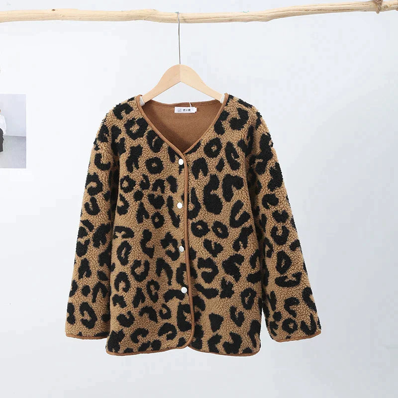 Leoparden Winterjacke