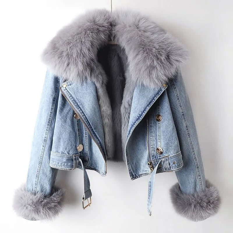 Denim & Pelz Jacke