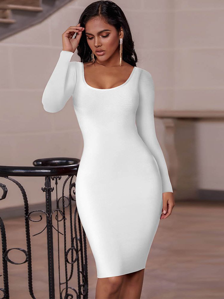 Wolff - Weißes Bodycon-Kleid