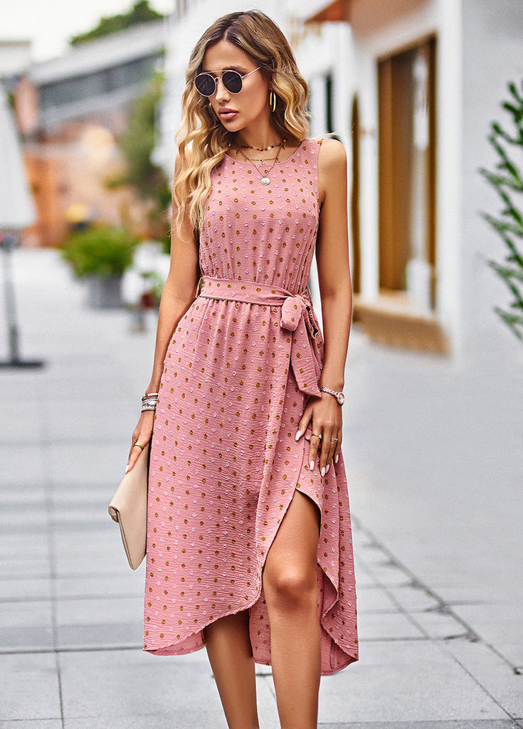 Wolff - Midikleid mit Polka-Dot-Muster