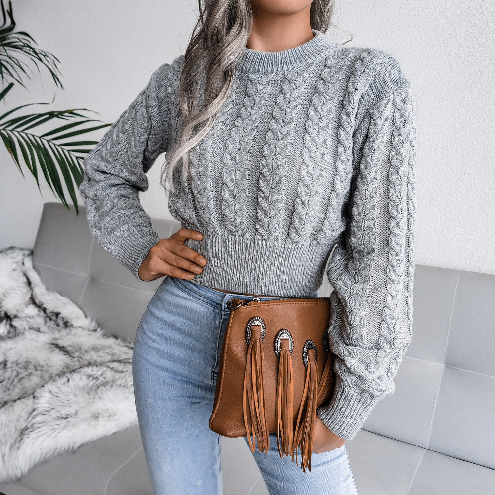 Wolff - Kurzer Pullover mit Muster