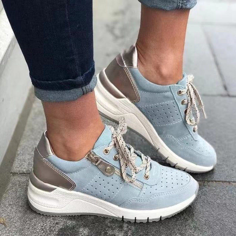 Wolff - Lässige Schnür-Sneakers für Damen | Bequeme, sportliche Wanderschuhe für Damen