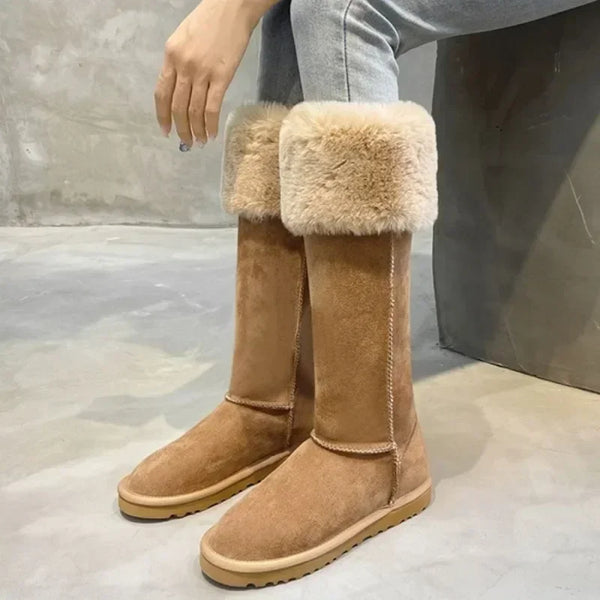 WOLFF - Elegante Wildleder-Winterstiefel mit Plüschfutter