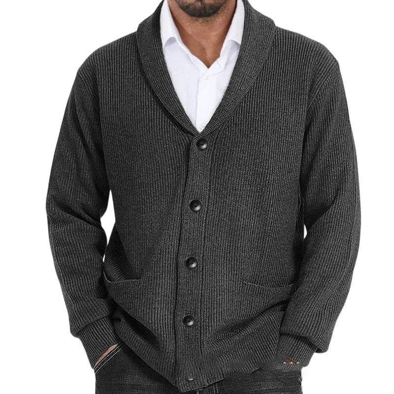 WOLFF - Strickjacke Monocromatico da Uomo