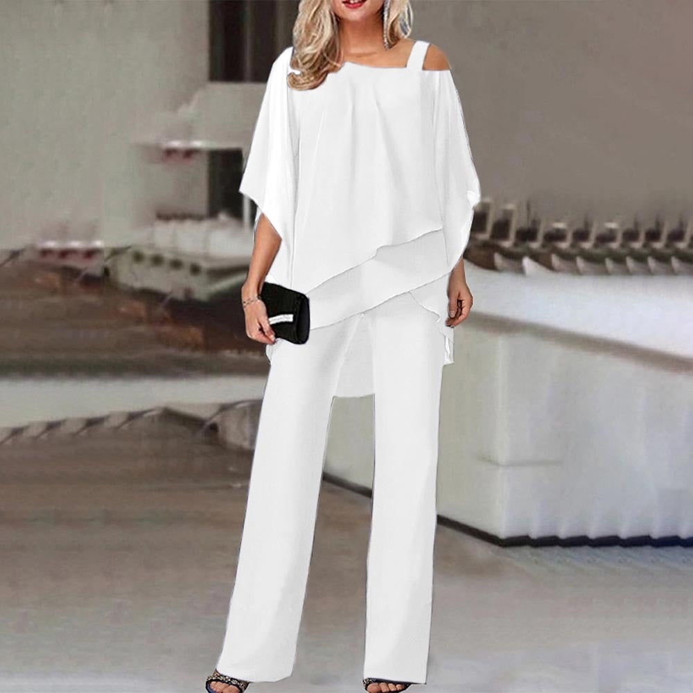 WOLFF Jumpsuit | Eleganter Zweiteiler mit Cold Shoulder