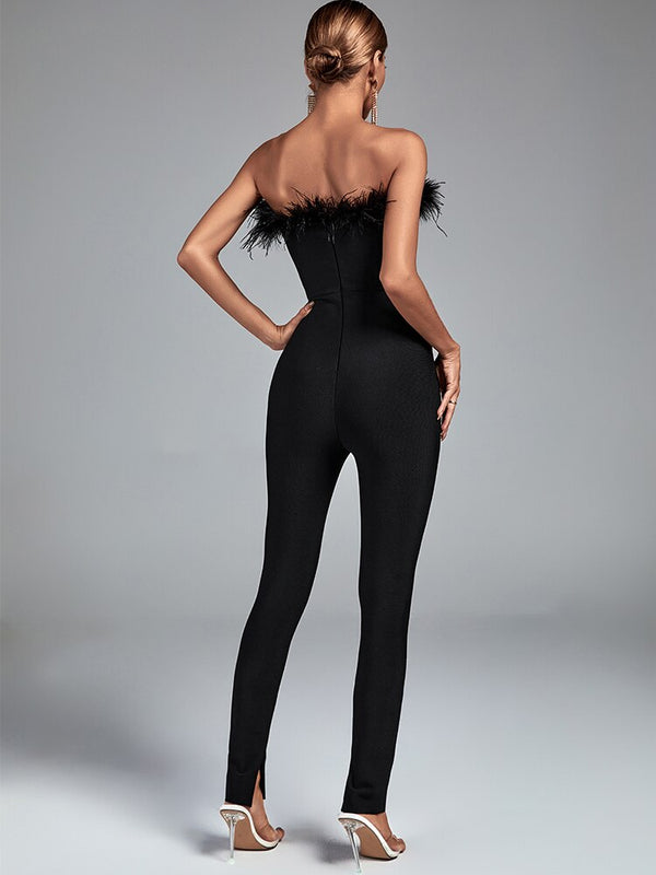 WOLFF Feder Jumpsuit - Feder, Bandage, bodycon