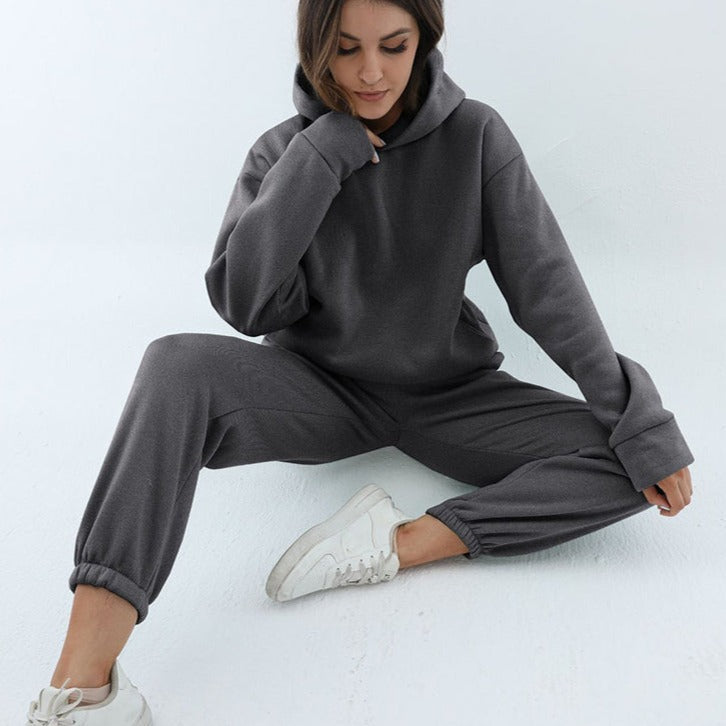 Jacquelyn™ Ultimate Comfort Sweat Pants & Kapuzenpulli Set