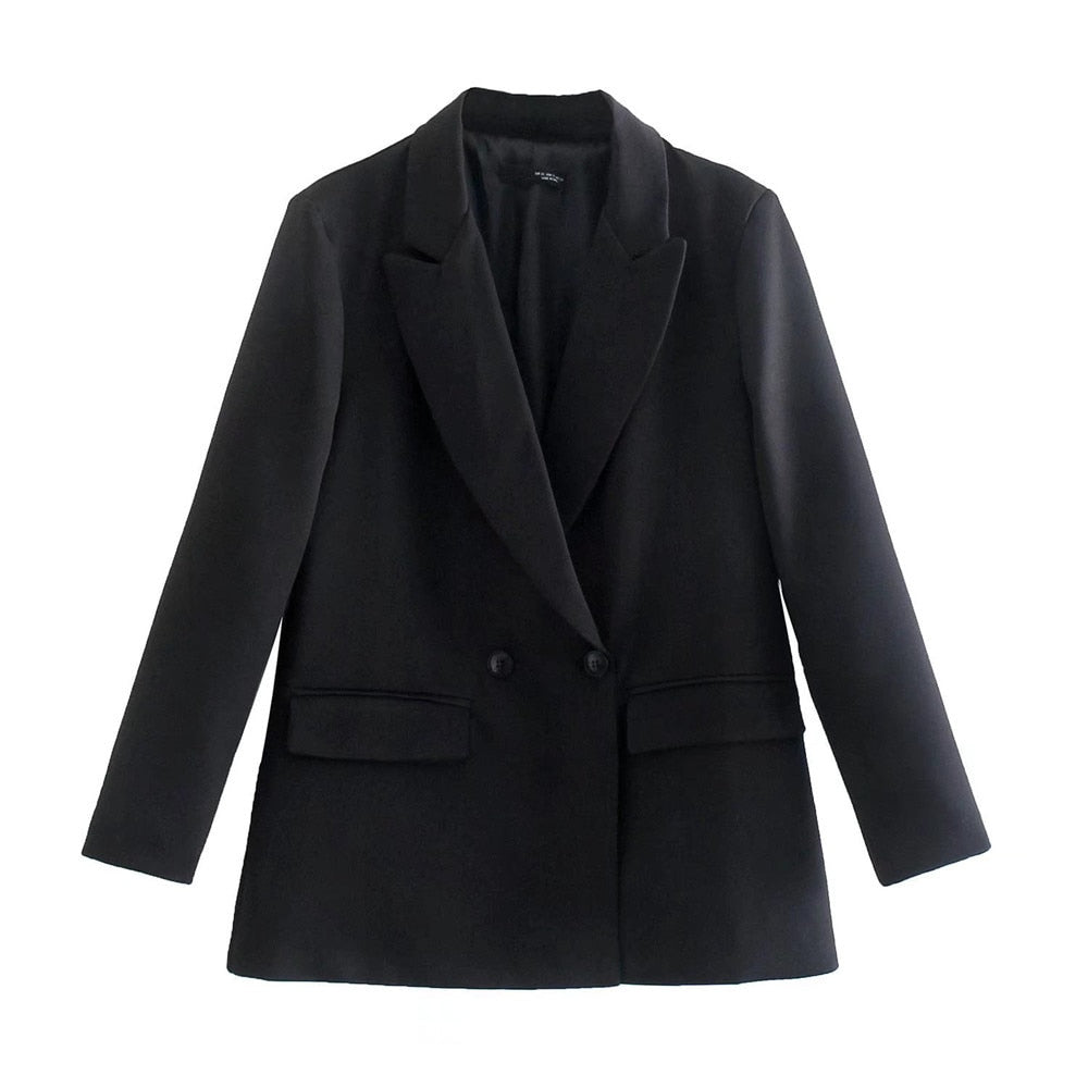 WOLFF Klassischer Kragenblazer | Damen Zweireihiger Büromantel für Elegante Outfits