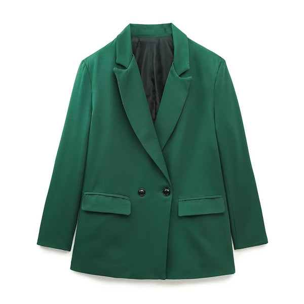 WOLFF Klassischer Kragenblazer | Damen Zweireihiger Büromantel für Elegante Outfits