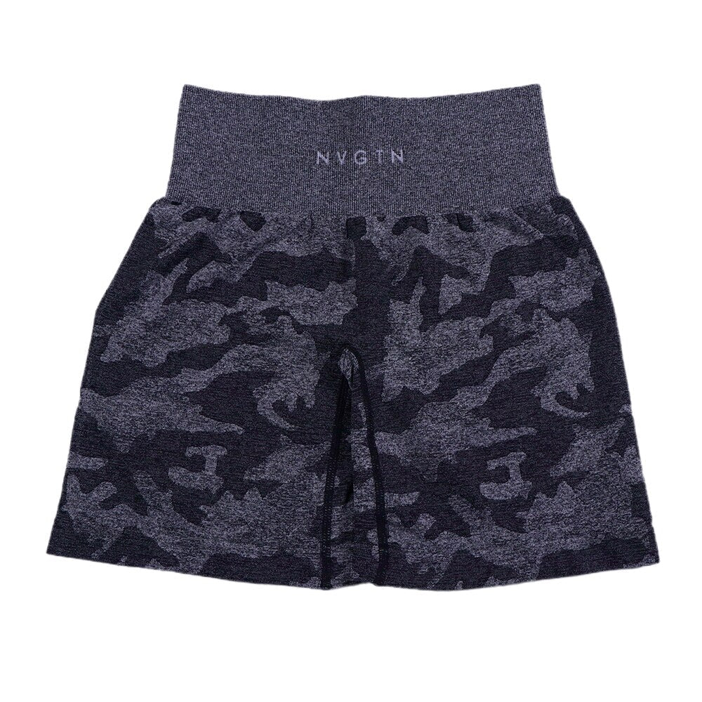 WOLFF CAMO Shorts Damen | Nahtlose Fitness Leggings für Workout