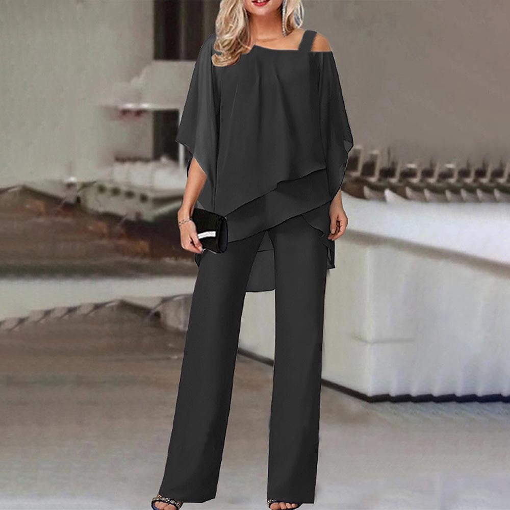 WOLFF Jumpsuit | Eleganter Zweiteiler mit Cold Shoulder