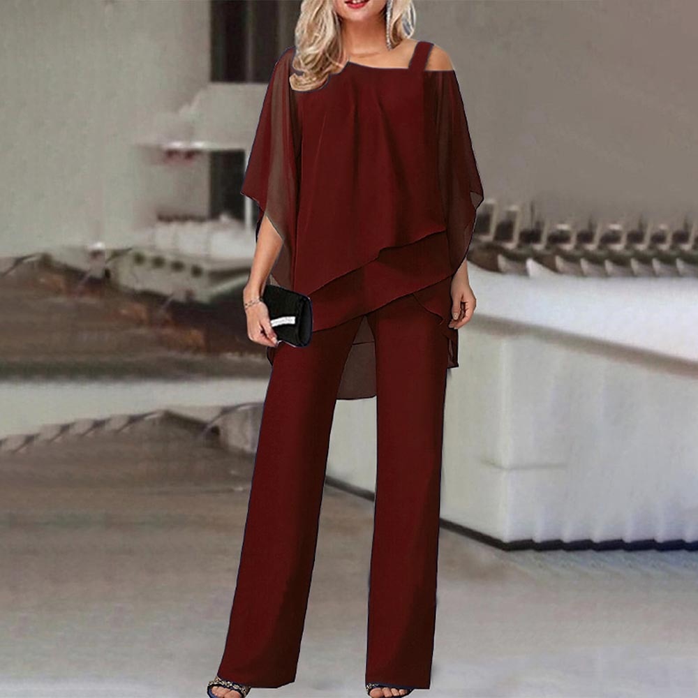 WOLFF Jumpsuit | Eleganter Zweiteiler mit Cold Shoulder