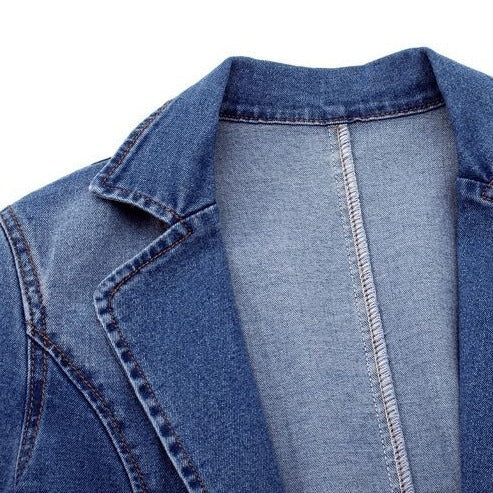 Zeitgenössischer Denim Blazer